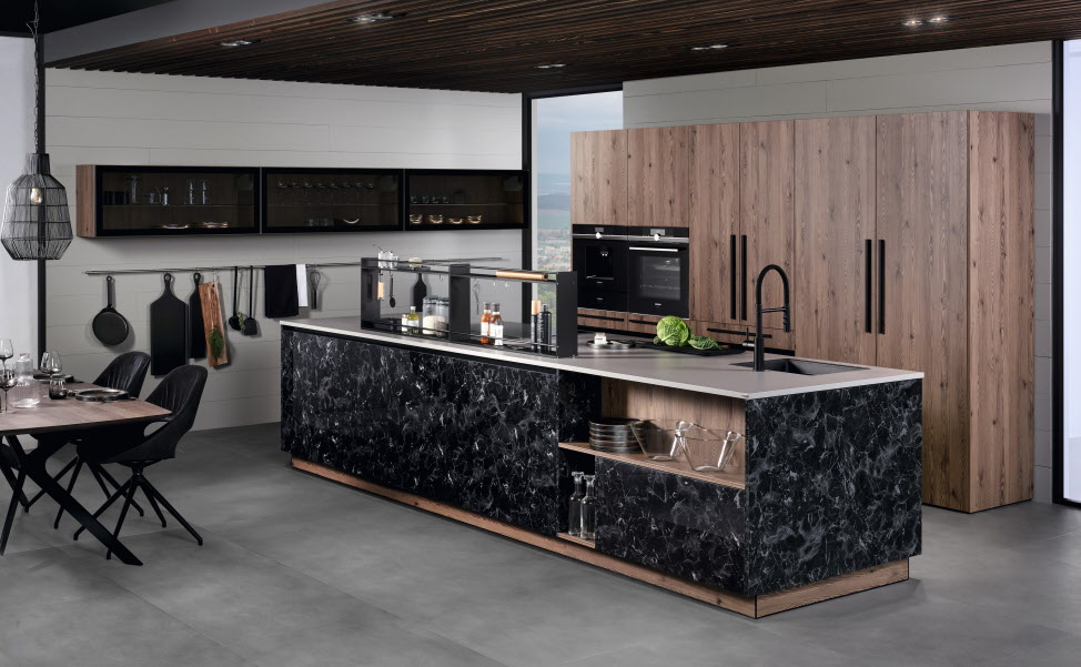 Ewe Küche, Sassofina, marmor, nero, berglaerche_2021